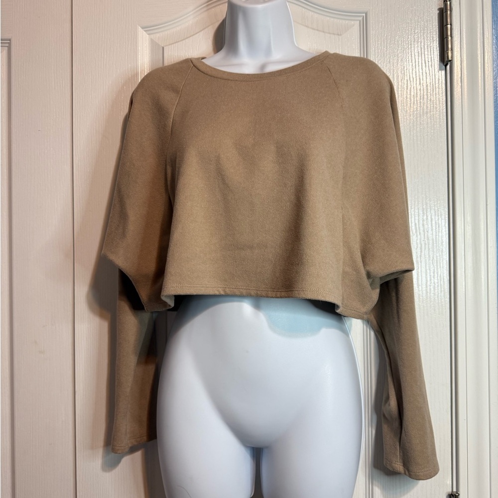 Paper Crane‎ Oversized Cropped Hoodie - Size Large
